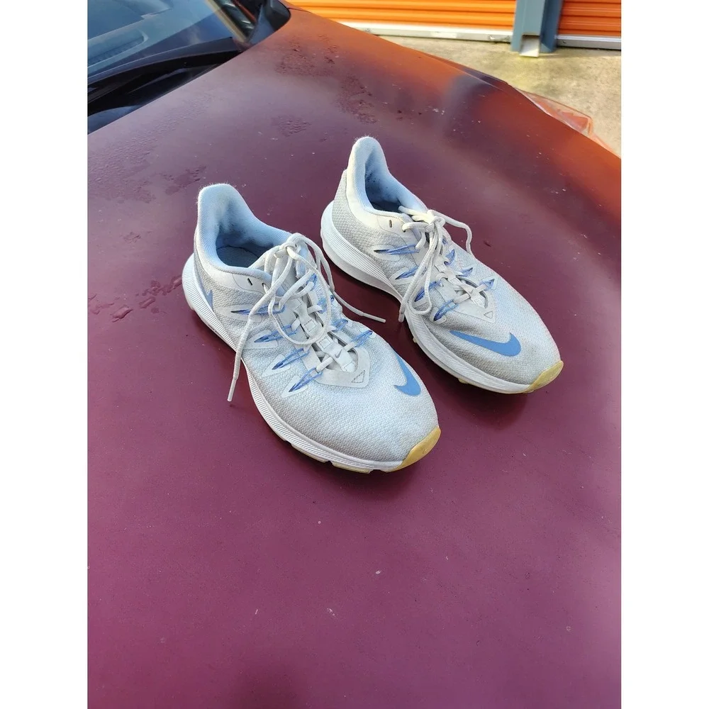 Nike Quest Womens Running Shoes Gray Blue AA7412-008 Size 6.5